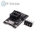 ATtiny13A / ATtiny25 / ATtiny45 / ATtiny85 Pluggable ATTINY Development Programming Bare Board. 