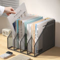 Metal File Rack Office Desk Shelf Standing Desktop File Folder File Box File Storage Box Data Rack Stationery Organizer File.