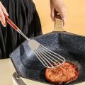 Walnut Handle Kitchen Utensils Stainless Steel Cake knife Shovel Pan Shovel Rice Spoon Soup Ladle Restaurant Service Component.