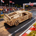 3D Wooden Puzzle Sports Car Model Fun and Educational DIY    Holiday . 