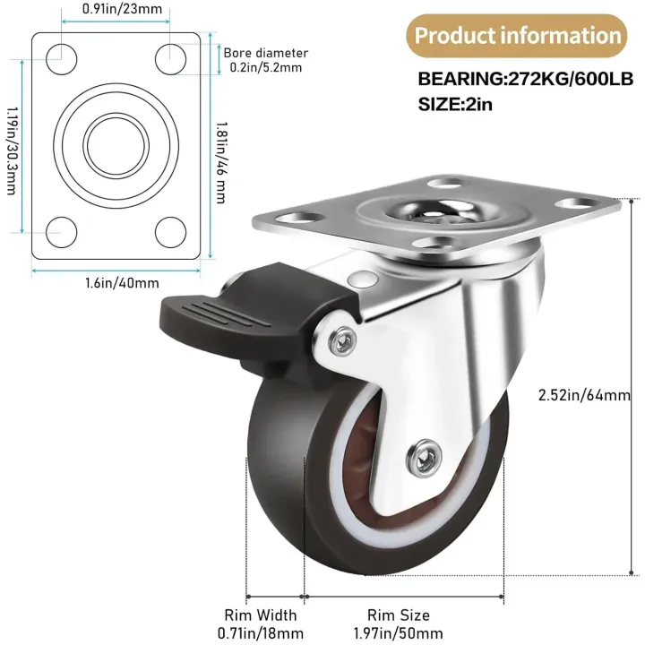 Caster%20Wheels%201/2%20inch,%20Heavy%20Duty%20Furniture%20Casters%20Set%20of%204,%20Castors%20No%20Noise,Designed%20for%20Desk,TV%20Stand,Coffee%20Table%20-%20Image%202