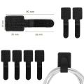 Reusable Cable Ties Fastening Wire Organizer Cord Rope Holder Self Adhesive Adjustable Cord Organizer Straps Desk Management.