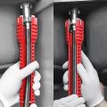 Basin sink faucet nut wrench multi-functional side wrench screw tap water well tighten under sink 5 and 1. 