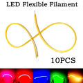 10pcs LED Flexible Filament 3V COB Edison Bulb Lamp Parts LED Diode Decoration 38mm 60mm 95mm 80mm 130mm 145mm 185mm 260mm 300mm. 