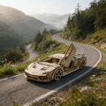 Sports Car 3D Wooden Puzzle Model Kit DIY Creative  Home Decor Household Goods Unique . 