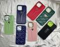 "Luxury iPhone Cases Collection Featuring Designer Brands and Bold Colors". 