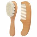 2pcs/Set Baby Hair Brush And Comb Set for Newborn Wood Comb For Hair Massage Bath Shower Mini Baby Brush Kids Pocket HairBrush. 