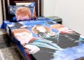 Kids Printed cartoon single pair pure cotton bedsheets. 