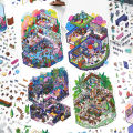 Kawaii Deep Sea Music Hall 3D space station Landscape Sticker  DIY Pocket Cabin Scene festival  ﻿. 