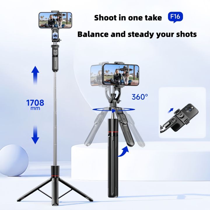 WIFIT%20F16%20Selfie%20Stick%20with%20Adjustable%20Tripod,%20360%C2%B0%20Shooting,%20Detachable%20Phone%20Holder,%20Bluetooth,1.7m%20Telescopic,Android/iOS%20-%20Image%202