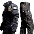 New Shirts Hunting Suit Outdoors Training Durable Breathable Camo Set Waterproof Quick Drying Windproof Combat Shirts.