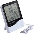 HTC-2 Digital Temperature Humidity Meter Home Indoor Outdoor hygrometer with Clock Replace HTC-2A HTC-1 W1209.