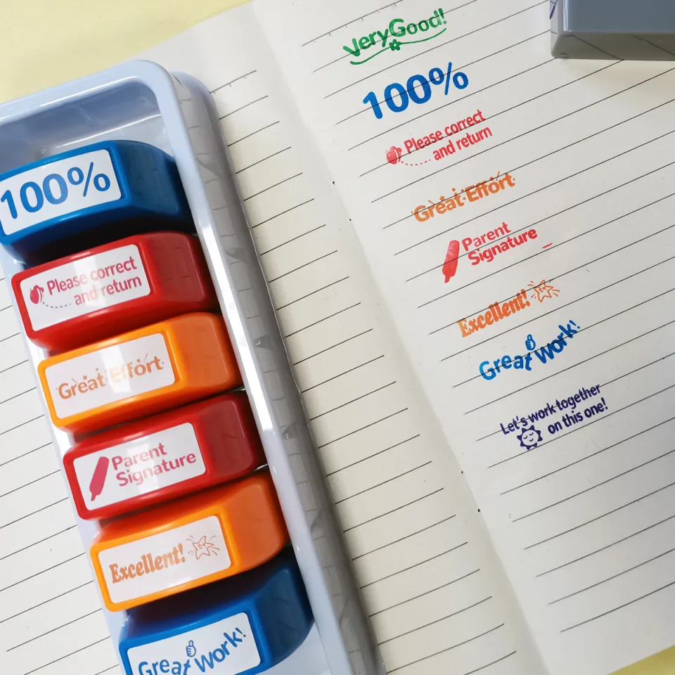 Qilery 8 Pcs Teacher Stamp Spanish Teacher Grading Barbados | Ubuy