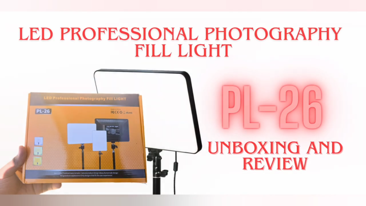 LED Square Fill Light PM26 Professional Photography Fill Light Portable And High Quality Light For Photography 3 Mode Photography Light