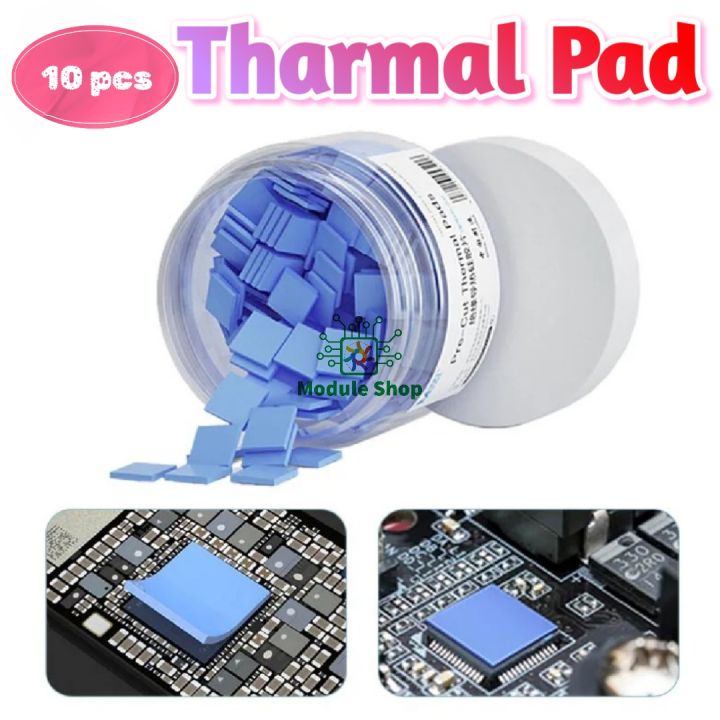 10 pcs 2UUL Pre-Cut Thermal Pads 12X12X1.5mm Silicone Heat Sink for ...