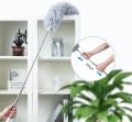 Long Microfiber Duster Extendable Cobweb Duster High Ceiling Brush Scratch Resistant Washable Bendable Dusters 100 Inches Extension. 