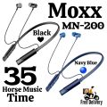 Moxx MN 200 Headphone Bluetooth Headset BT5.3 Sports Headset IPX5 with Mic Noise Cancelling, Magnetic Control Bluetooth Headphone Best Headphone. 