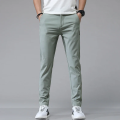 2024 Spring Summer Ultra-thin Men's Stretch Slim Straight Casual Pants High Quality Fashion Breathable Golf Sports Trousers.