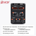 JCD 750W 8586D Soldering Station 2 IN 1 Hot Air Gun LCD Dual Digital Display Electric Soldering Iron SMD Welding Rework Station. 