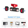Magic Arm with Dual Ballhead Articulating 1/4'' Screw Universal Camera Video Monitor Mount Adapter for Cage Mic LED Light Tripod. 