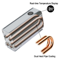 ICE Whale M.2-2 Digital Dual Heat Pipe Heatsink M.2 2280 NVMe SSD Cooler with Thermal Pad Computer Accessories. 