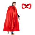 Adult Halloween Cloak Costume Set 6 Color Options Drawstring Tied Cape Mask Party Cosplay Outfit for Men Women 140x90cm Dress Up.