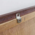 20pcs Z Shape Corner Brackets Offset Canvas Clips with Screws Iron Clip Framing Supporting for DIY Furniture Making Supplies. 