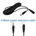 5M 10M DC12V Power Extension Cable 5.5mm*2.1mm Connector Male To Female For LED Lamp CCTV Security Camera Black Power Cable Cord. 