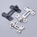 Stainless Steel Door Hasp Safety Buckle Latch Sliding Pet Cage Door Lock Security Hardware With Screws Window Cabinet Home Latch. 