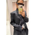 Tidalyf Blazers & Jackets Women's Spring 2026 New Fashion Plaid Loose Warm Jackets Women's Chic Youth Office Long Sleeve Coats. 