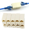 10PCS RJ45 Female to Female Ethernet Cable Joiner Network Lan Connector New. 