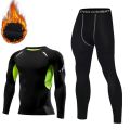 Winter Thermal Underwear Men Compression Long Johns Fitness Thermo Clothing Thermal Tights Set for Men Warm Inner Wear Clothes.