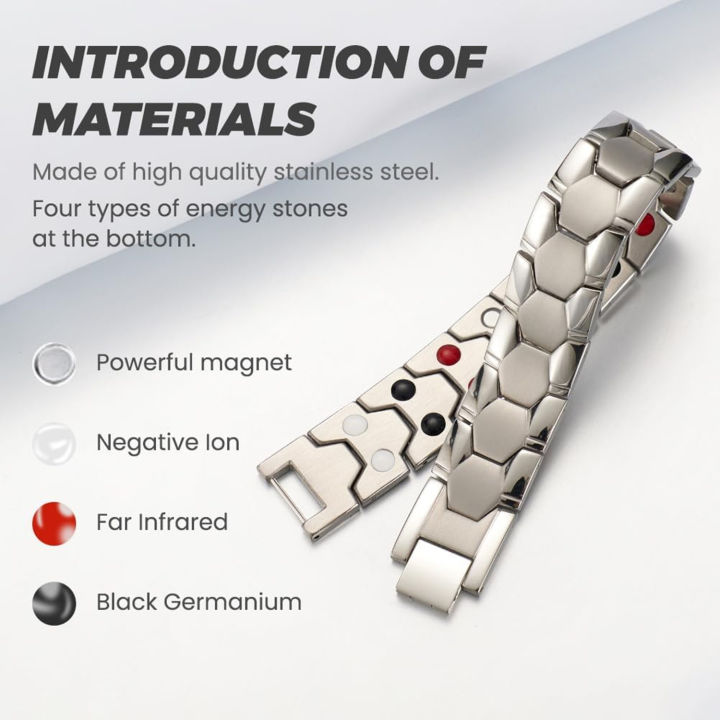 ARADOO%20Honeycomb%20Design%20Bracelet%20for%20Men%20Titanium%20Steel%20Minerals%20Wristband%20-%20Image%202