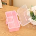2/3 Layers Foldable Large Capacity Storage Box Multifunctional Plastic Portable Makeup Hairpin Organizer Nail Art Jewelry Box. 