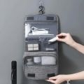 Oxford Fabric Men Business Portable Storage Bag Toiletries Organizer Women Cosmetic Bag Waterproof Hanging Travel Wash Pouch.