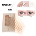 90Pcs Double eyelid tape Invisible Double Eyelid Self-Adhesive Stickers Lace Eye Lift Strip Gauze Mesh-Lace Tape Eye Tape Tool. 