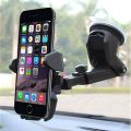 Universal Car Dashboard & Windshield Phone Holder | 360° Rotating Adjustable Suction Cup Car Mobile Mount | Extendable Smartphone Stand | Compatible with Android, iPhone & Most Mobile Phones. 