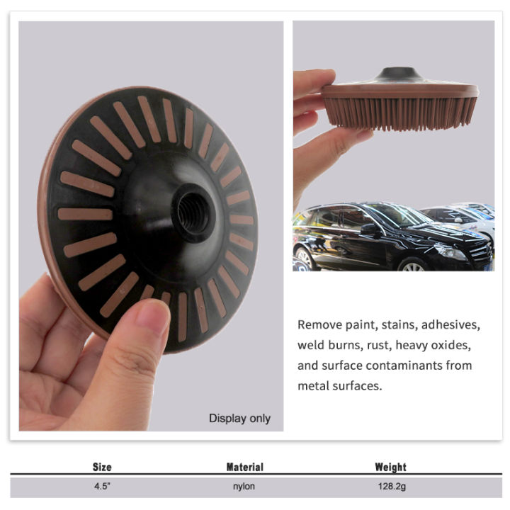 1%20Pcs%204.5%20Inch%20Bristle%20Discs%20Abrasive%20Bristle%20Disc%2036/50/80/120%20Grit%20with%205/8-11%20Thread%20for%20Removing%20Coatings%20Paint%20Rust%20-%20Image%205