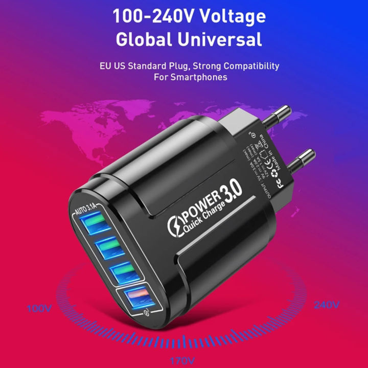 48W%20QC3.0%20Quick%20Charger%204USB%20EU%20Standard%20Travel%20Portable%204%20Port%20Fast%20Charging%20Suitable%20For%20Android%20iPhone%20%20Other%20Devices%20-%20Image%203