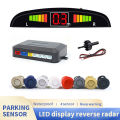 Car LED Digital screen Parking Sensor Kit Backlight Display with Switch 4 Sensors 22mm Reverse Radar Monitor Detector System. 