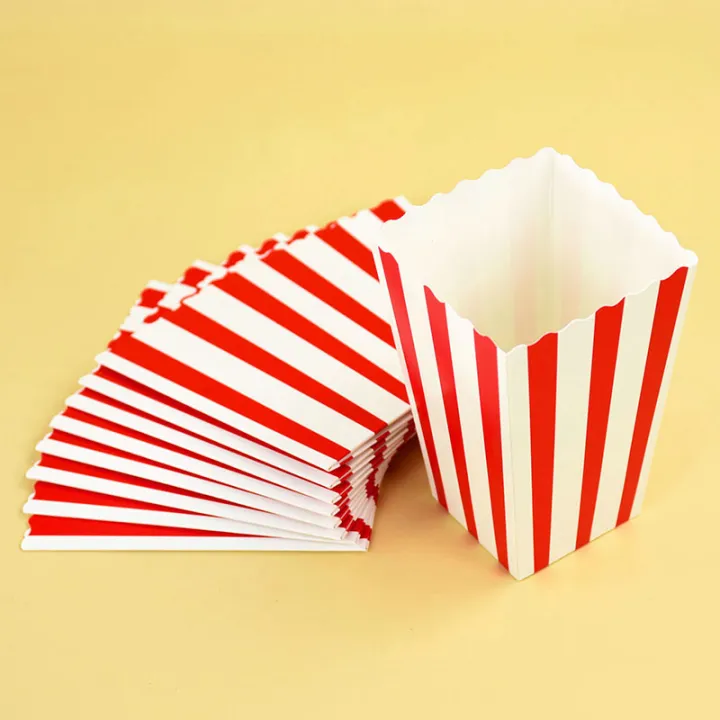 10Pcs%20Popcorn%20Paper%20Boxes%20Buckets%20Red%20White%20Stripes%20Bags%20Snack%20Containers%20For%20Movie%20Night%20Birthdays%20Carnival%20Party%20Supplies%20-%20Image%202