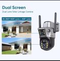4G Sim  Solar Camera Dual Lens dual  view  Outdoor 8MP 4K Low Power Battery IP Camera PIR Night Vision V380 Pro CCTV Security Protection. 