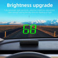 Digtial Car GPS Speedometer KMH LCD Windshield Projector Big Fonts Speed Gauge With White/Green Light Car Electronic Accessories. 