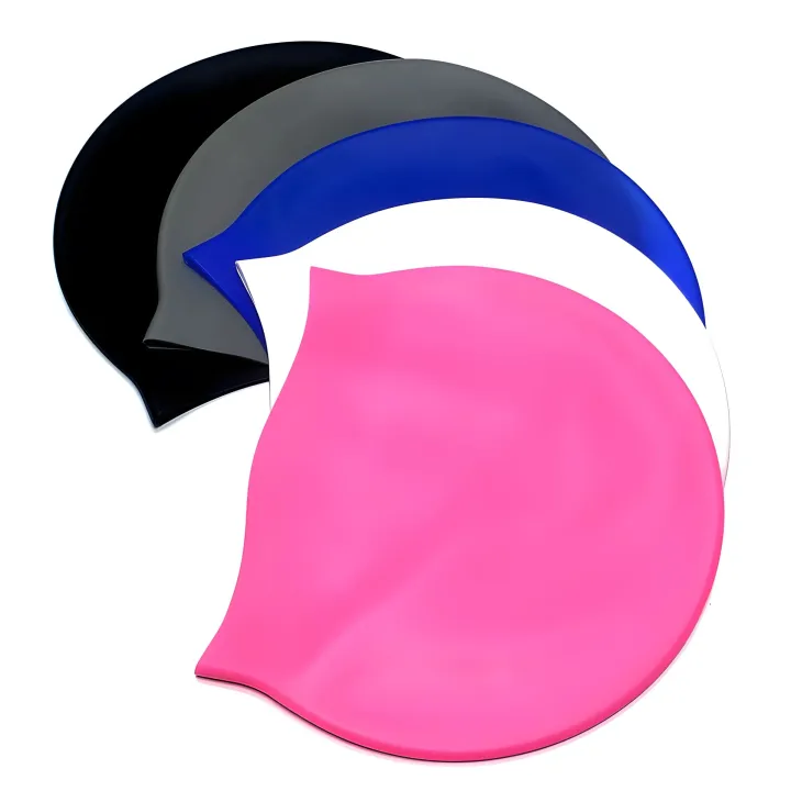 Swimming%20Cap%20Silicone%20Waterproof%20Swimming%20Cap%20Flat%20Ear%20Protection%20Cap%20Solid%20Colour%20Plain%20Men's%20and%20Women's%20Swimming%20Cap%20Child%20-%20Image%204