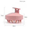 Silicone Shampoo Brush Head Scalp Massage Comb Hair Washing Comb Body Massage Brush Bath Shower Brush Salon Hairdressing Tool. 