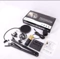 V8 Sound Card + BM800 Mic Set Condenser Microphone Live Sound Card Bluetooth Audio Interface Studio Streaming Recording for Phone PC. 