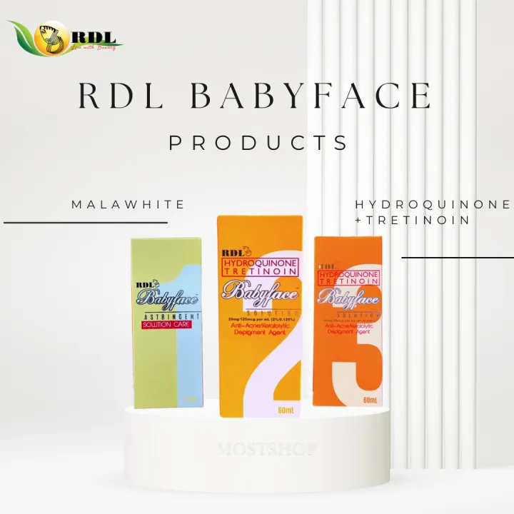RDL Babyface 1 2 3 bottles of 60 large size. Authentic Filipino