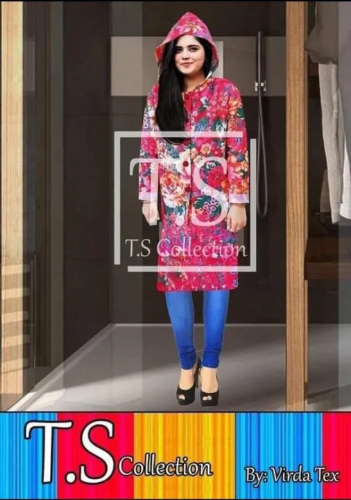 new%20suitable%20denim%20printed%20long%20coat%20-%20Image%202