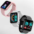 luxury led plated smart watch for girls and boys unisex white colour flexible Ajustable. 