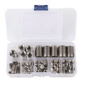 50Pcs Stainless Steel Inner Thread Self Tapping Thread Inserts Set Thread Reinforce Repair Tool. 